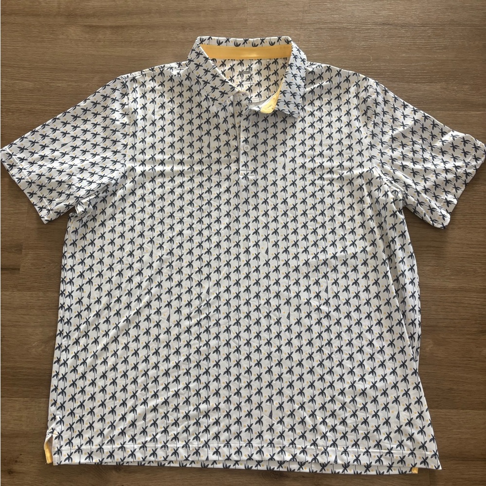 XXL PUMA Men's MATTR Palms Short Sleeve Polo - Picture 2 of 8